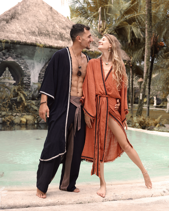 Unisex Boho Cotton Kimono
