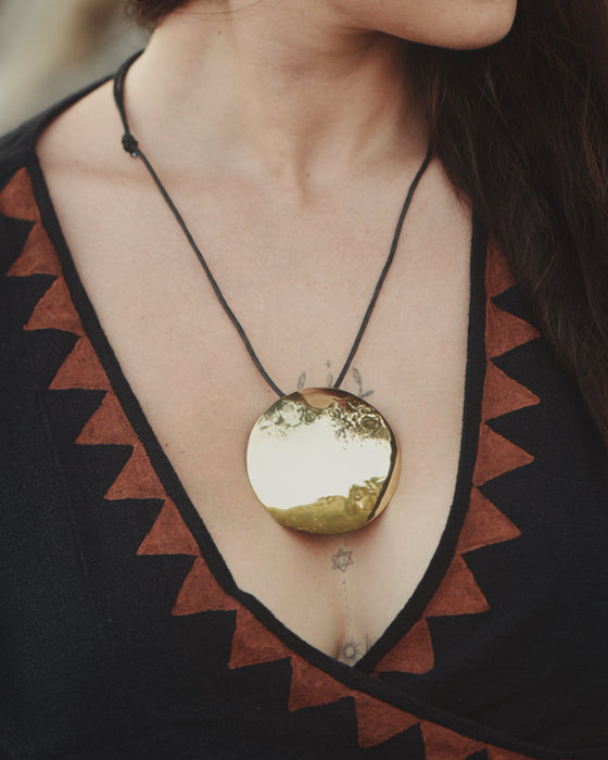 Shamanic Mirror Pendant