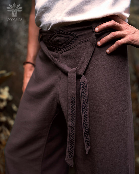 Unisex boho cotton pants “The Spirit of Freedom”