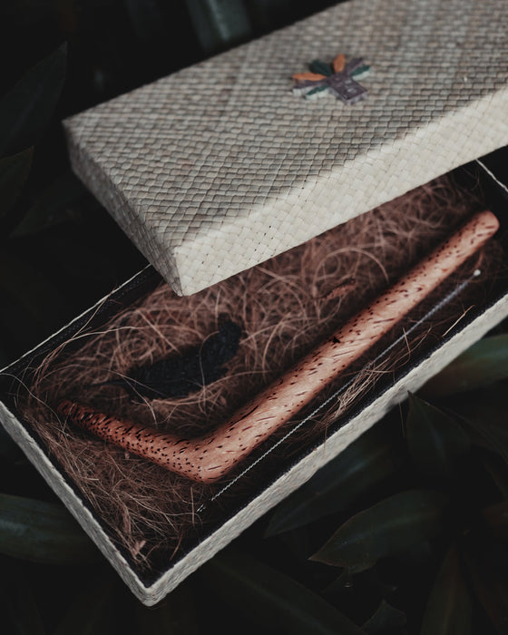 Classic Coconut Wood Tepi, designed to enhance meditation practices, helping you achieve deeper states of awareness.