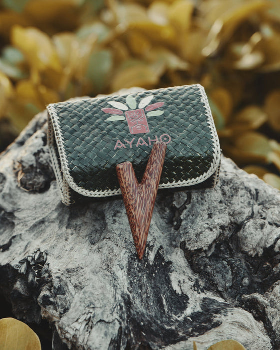 Coconut wood kuripe symbolizing spiritual connection and personal growth in shamanic practices