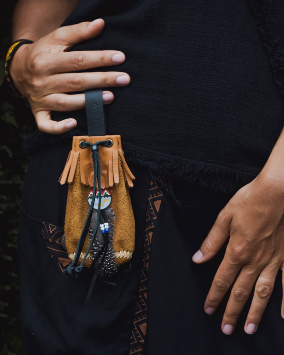 Shamanic bag Black, Brown