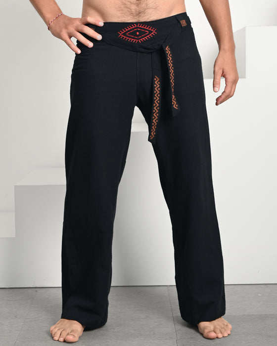 Unisex boho cotton pants “The Spirit of Freedom”