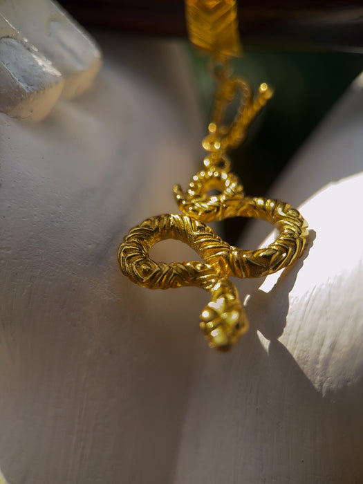 Tepi Mango Root Hapé Applicator with 22k Gold Bronze