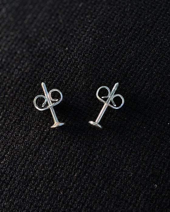 Minimalist Flat Stud Earrings