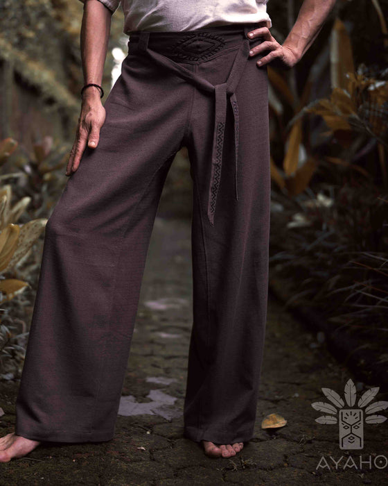 Unisex boho cotton pants “The Spirit of Freedom”