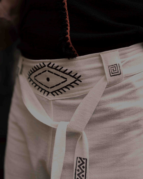 Unisex boho cotton pants “The Spirit of Freedom”