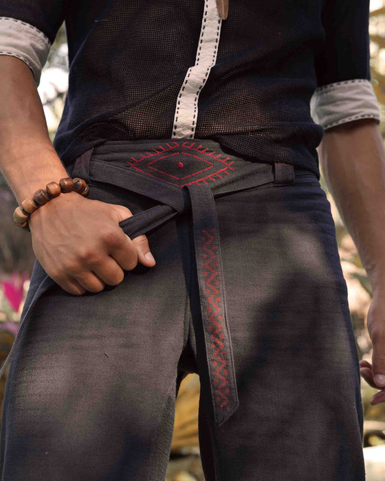 Unisex boho cotton pants “The Spirit of Freedom”