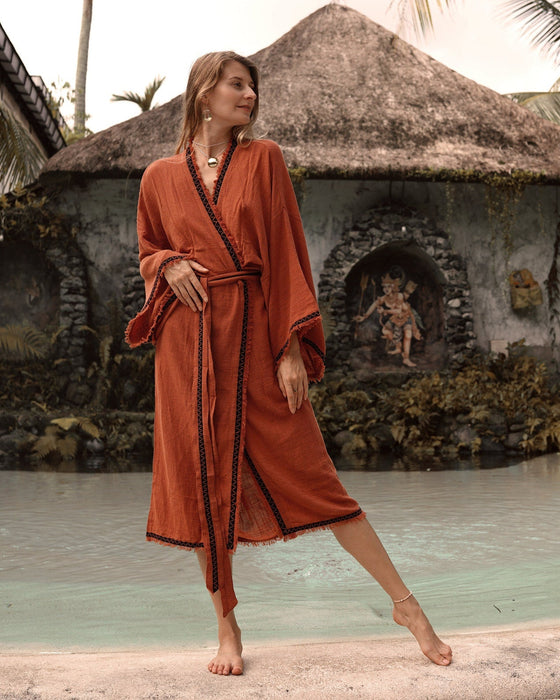 Unisex Boho Cotton Kimono