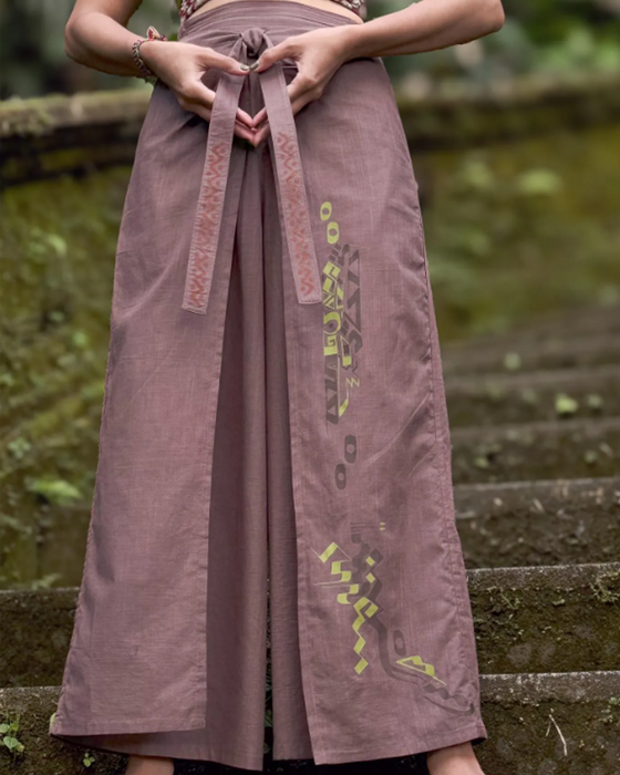Thai pants  (cotton slub) brown