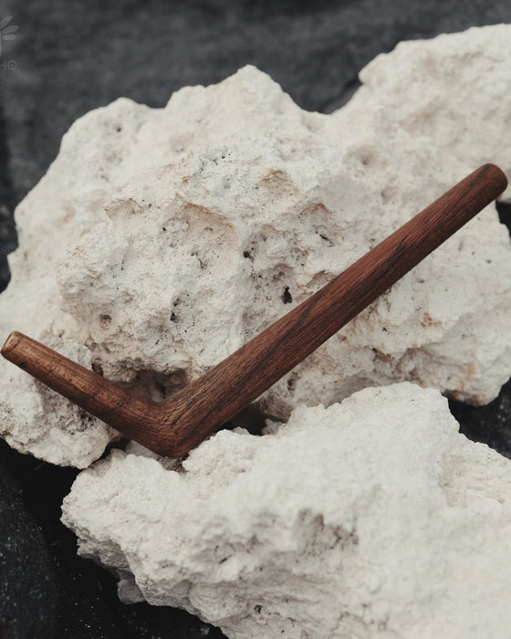 TeakWood Tepi, a versatile tool suitable for various herbal applications in shamanic ceremonies.
