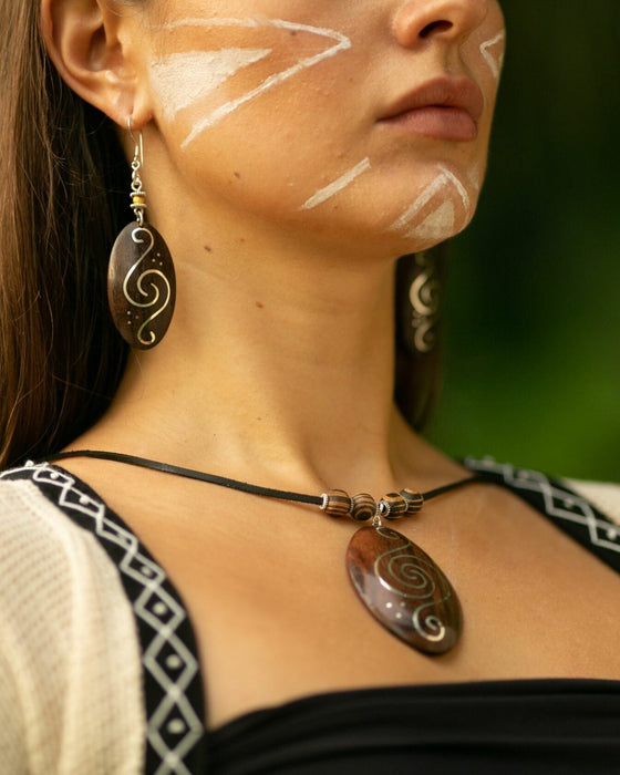 "Energies In Balance" Amulet Rosewood