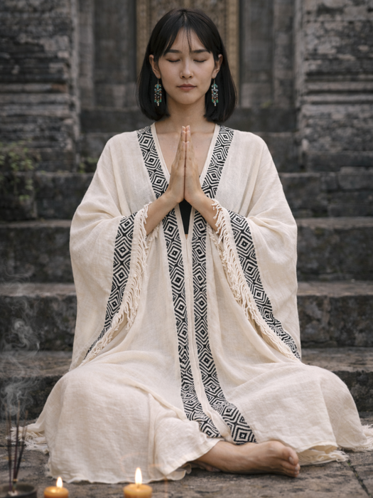 Cotton Boho Kimono – Lightweight Festival Wear