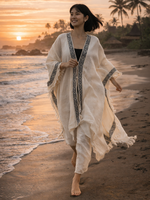 Cotton Boho Kimono – Lightweight Festival Wear
