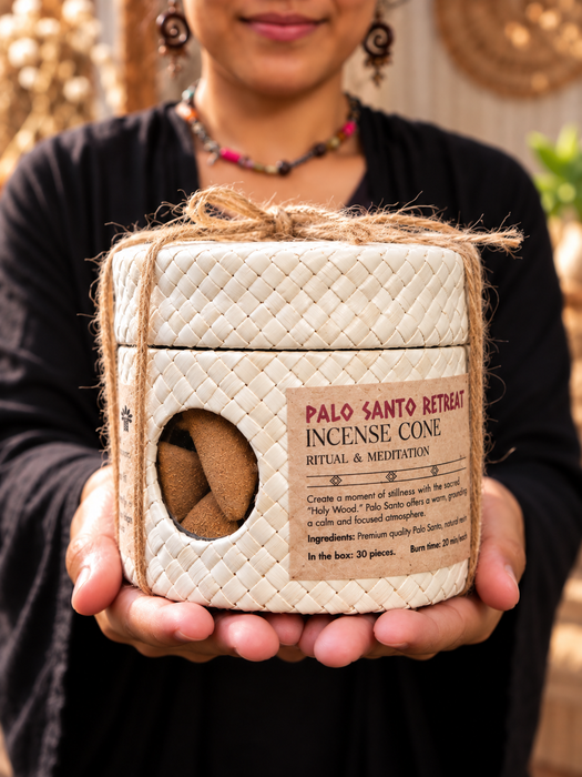 Palo Santo Retreat Incense Cones | Palo Santo, Frankincense & Sandalwood