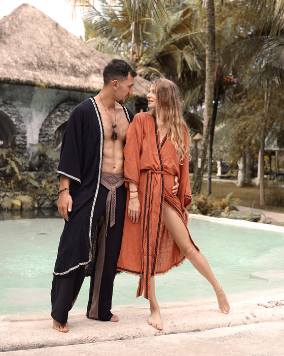 Unisex Boho Cotton Kimono