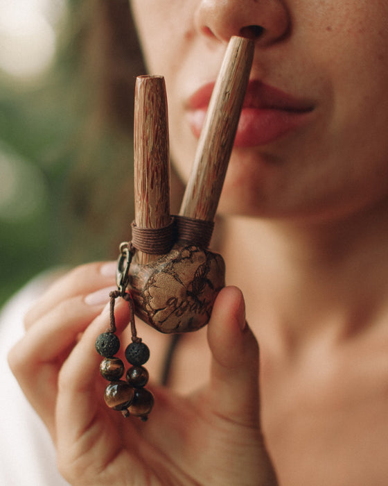 Ayahuasca Vine ceremonial wooden accessory