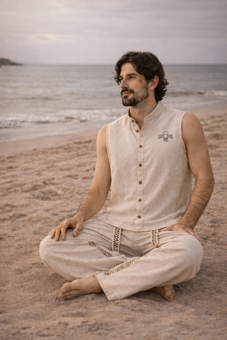 Cotton Two Piece Set: Cotton Yoga Pants & Shirt