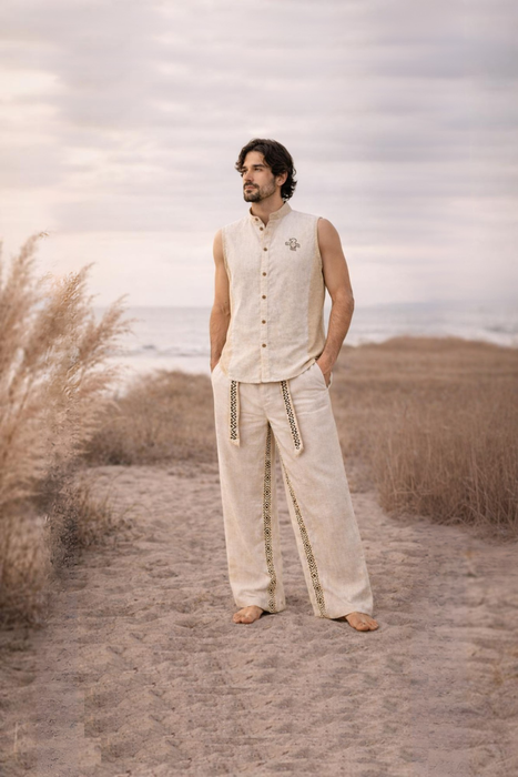 Cotton Two Piece Set: Cotton Yoga Pants & Shirt