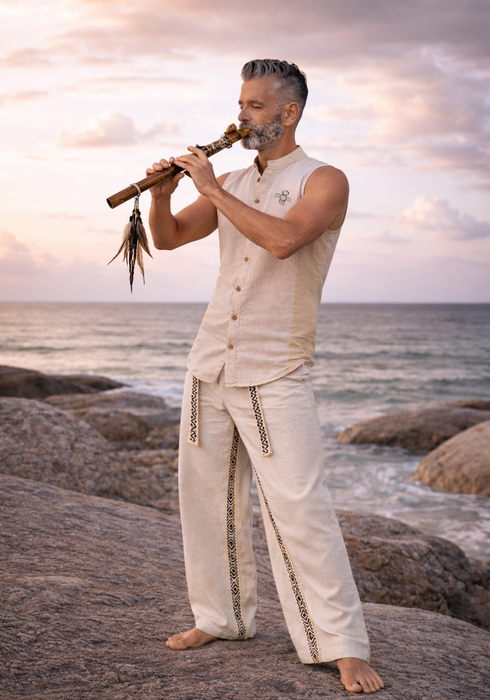 Cotton Two Piece Set: Cotton Yoga Pants & Shirt