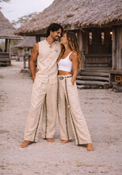 Cotton Two Piece Set: Cotton Yoga Pants & Shirt