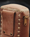 Unique handmade leather pouch designed for sacred rituals.