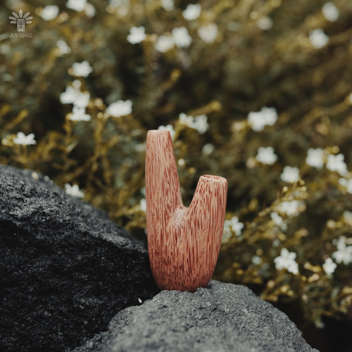 Coconut Wood Kuripé - Handcrafted Ritual Tool