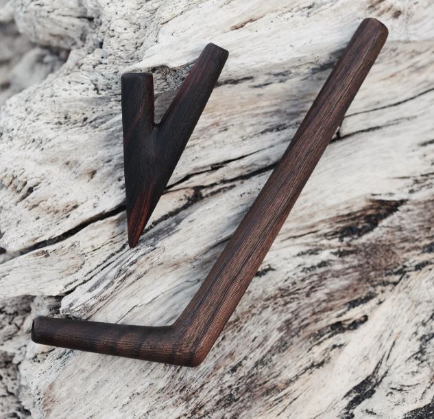 Rose Wood Tepi- Tepi Pipe for Hape Snuff - Tepi Kuripe - Wooden Smoking Pipe for Sacred Herbal Medicine - Shamanic Tools