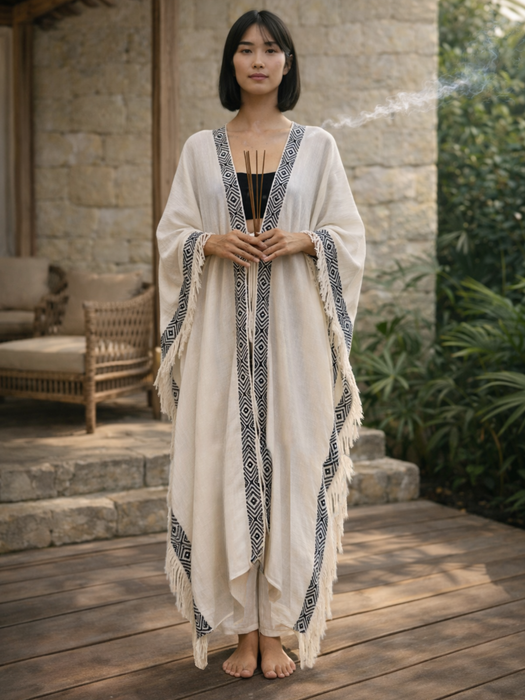 Cotton Boho Kimono – Lightweight Festival Wear