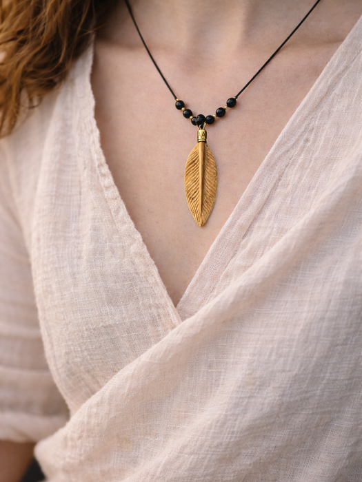 Palo Santo Feather Amulet