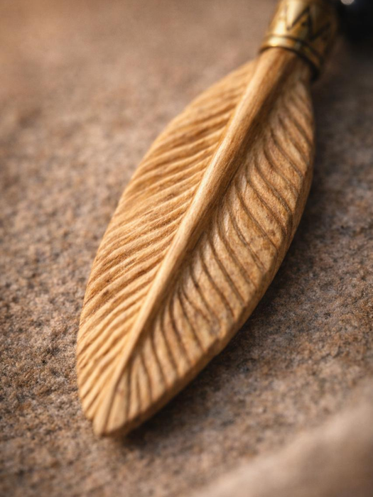 Palo Santo Feather Amulet