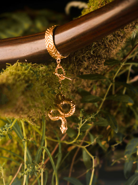 Rosewood Tepi with 22K Gold-Plated Cups