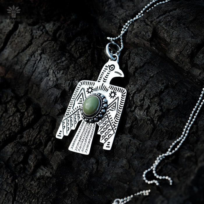 Bird Amulet with Ye Ming Zhu – Spiritual Protection Talisman