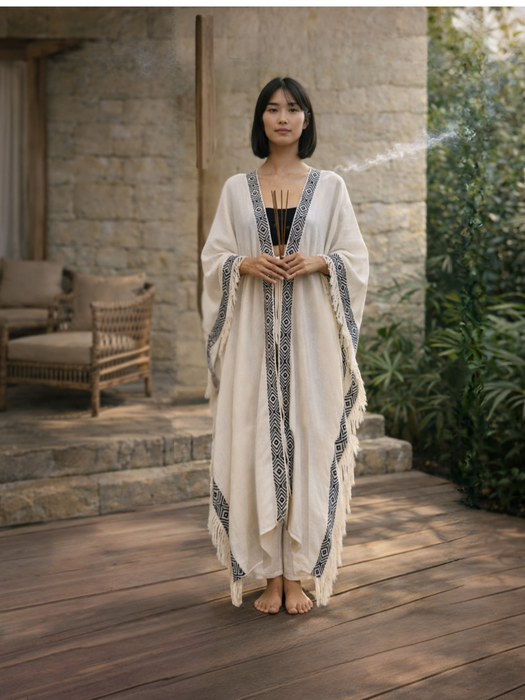 Cotton Boho Kimono – Lightweight Festival Wear