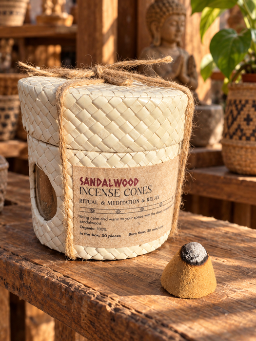 Sandalwood Incense Cones – Natural Aroma