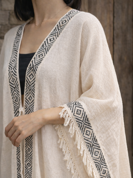 Cotton Boho Kimono – Lightweight Festival Wear