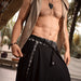 Alladine pants with white pattern for everyday style