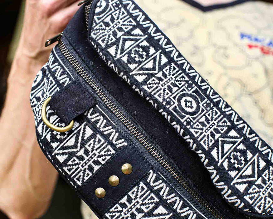 Shamanic Belt Bag with Ethnic Ornament