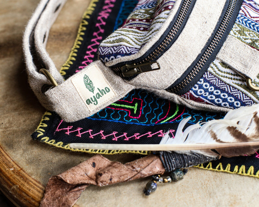 Shamanic Belt Bag with Ethnic Ornament