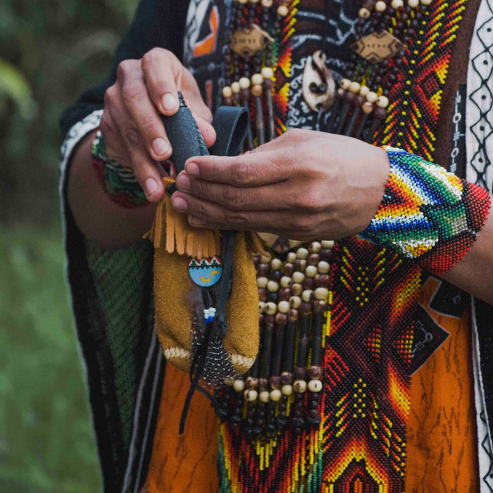 Leather Shamanic Bag