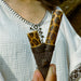 Bamboo Wood Kuripe with Stone + Spotted, designed to elevate your meditation practice and promote relaxation