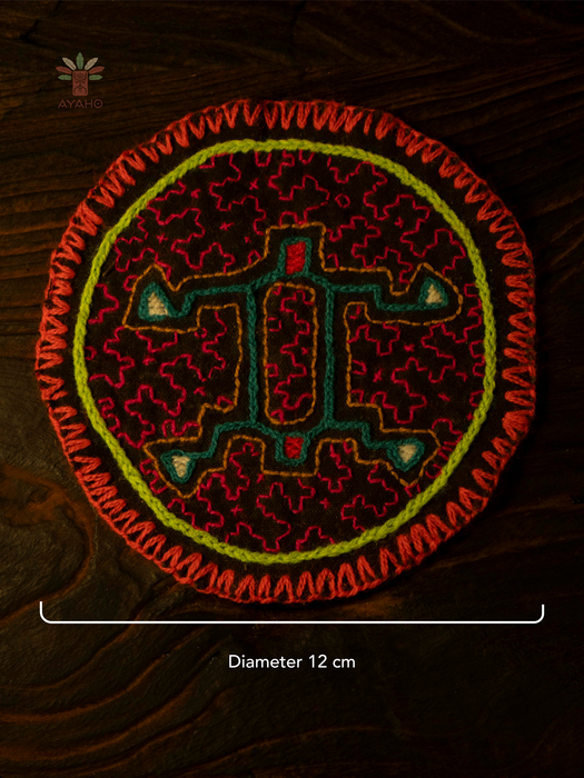 Hand-Embroidered Shipibo Altar Mat 12 cm