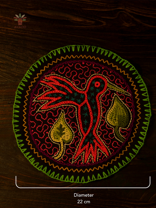 Hand-Embroidered Shipibo Altar Mat 22 cm