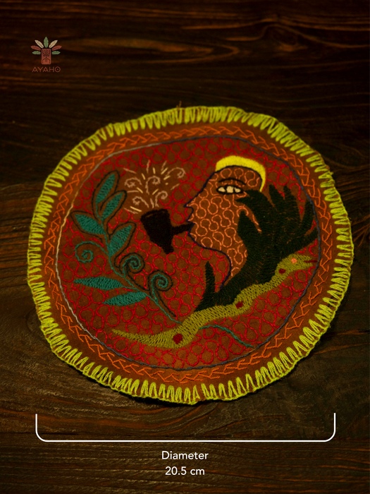 Hand-Embroidered Shipibo Altar Mat 20,5 cm