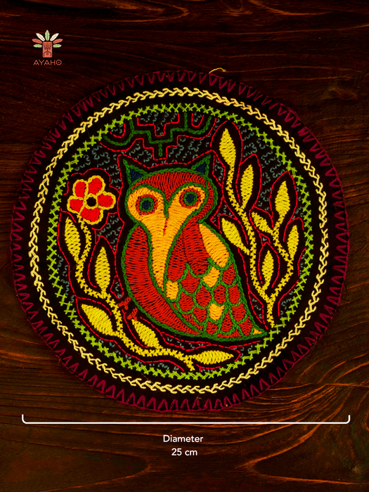 Hand-Embroidered Shipibo Altar Mat 25 cm
