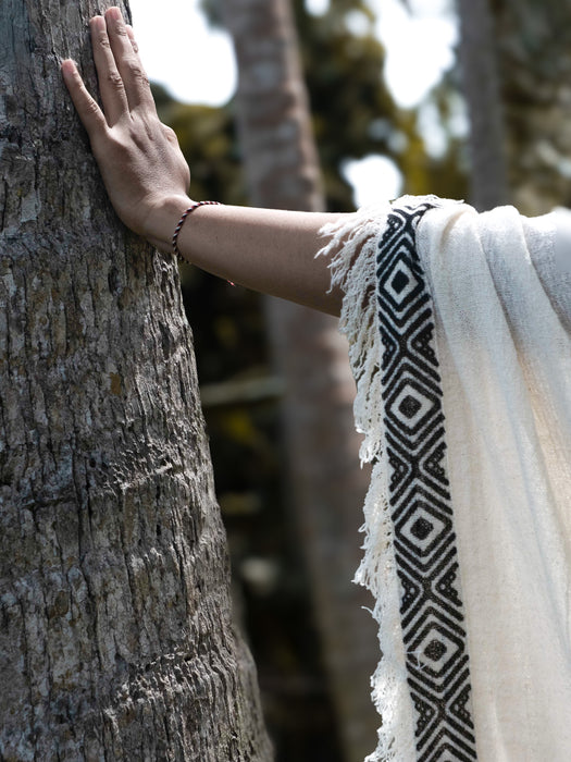 Boho Kimono – Handmade Cotton Festival Robe with Ethnic Embroidery