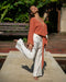 Sustainable wide-leg trousers with breathable fabric - perfect for holistic living