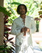 White Cotton Shaman Shirt – Unisex Spiritual Boho Top – Handmade Festival Clothing – Tribal Yoga Wear