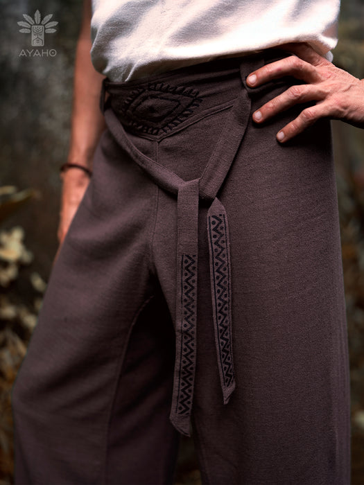 Unisex boho cotton pants “The Spirit of Freedom”