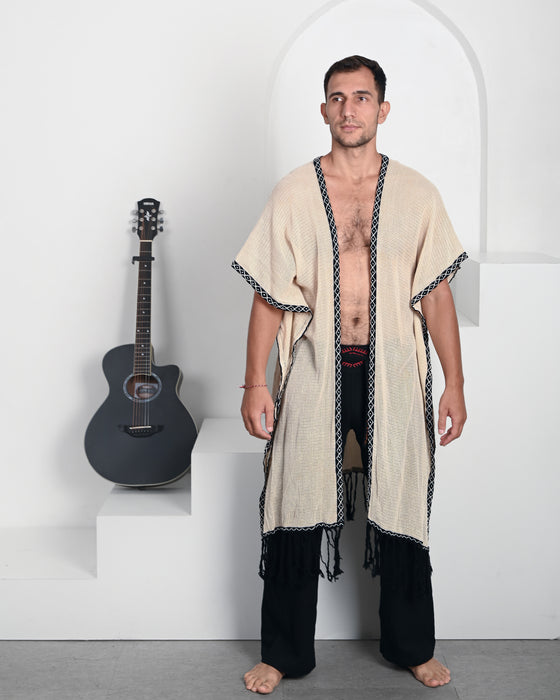 Unisex Boho Cotton Poncho
